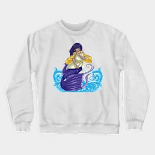 Beautiful Purple Mermaid Design Crewneck Sweatshirt